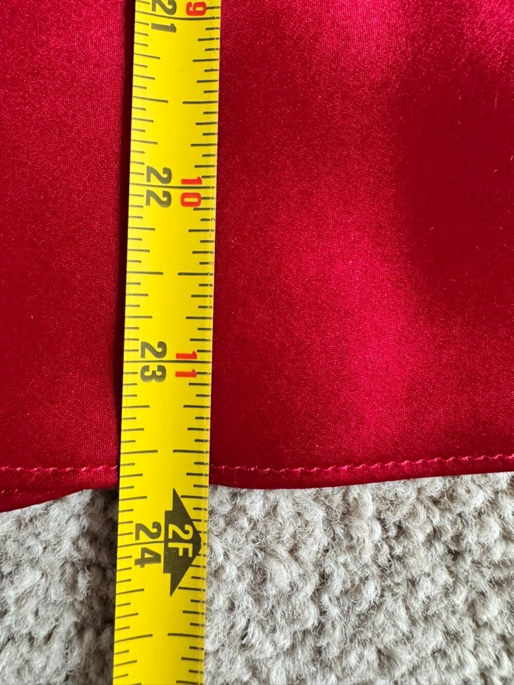 Nine West Red Silk Lace Trim Camisole Top - Size 12 - Picture 5 of 7